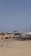 Daily life documented in Khan Yunis displacement camp