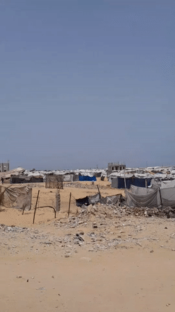 Daily life documented in Khan Yunis displacement camp