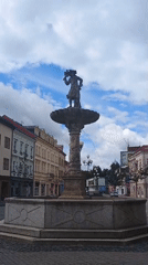 Morning stroll through Sokolov's historic town square and church