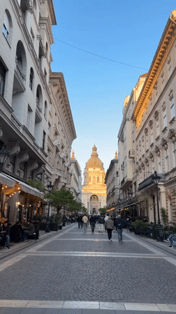 Budapest street life documented in 50-minute observation window