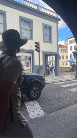 Casual street scenes documented in Funchal, Portugal