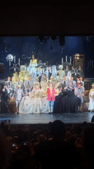 Theater performance concludes with curtain call in Rusanovo, Russia