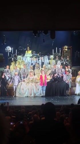 Theater performance concludes with curtain call in Rusanovo, Russia