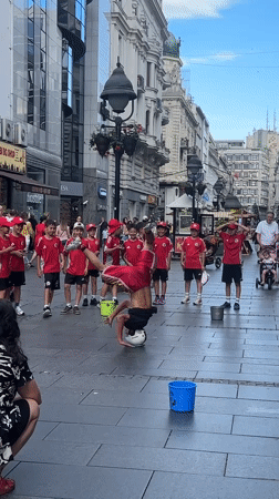 Street breakdancing performances draw crowds in Belgrade