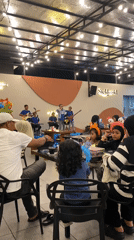 Live band performs at family restaurant in Lhokseumawe