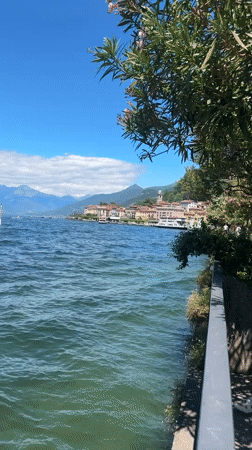 Summer afternoon scenes captured around Lake Como construction site