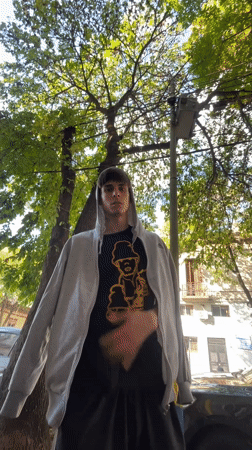 Young people gather on Buenos Aires sidewalks Saturday evening