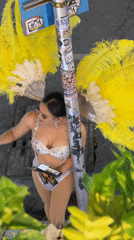 Costumed performers and street life mix in Baan Chaweng