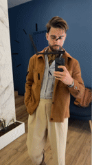 Man Takes Mirror Selfie in Sofia