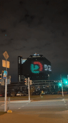 Nighttime illuminations captured across central Minsk landmarks May 1