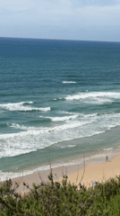 Beach scene captured on video in Netanya, Israel