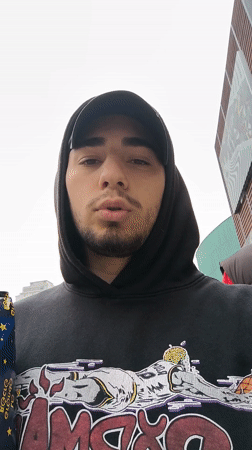 Two young men recorded on video in Strasbourg