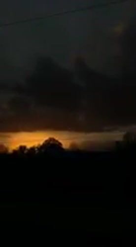 Dramatic sunset captured by witnesses in Kharkiv, Ukraine