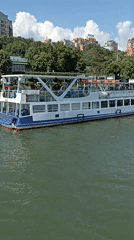 Busy afternoon along Rostov-on-Don's Don River embankment