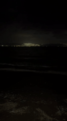 Nighttime Sea of Galilee shoreline captured in Golan region