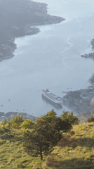 Tourist captures scenic cable car views of Montenegro bay