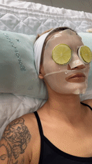 Sheet mask and lime slices: a skincare moment in Nha Trang