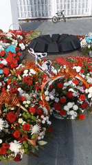 Memorial site and mirror selfies documented by witnesses