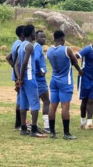 New Hope Academy soccer team trains on a Jos field