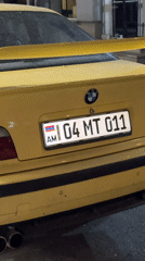 Video call and parked BMW documented in Yerevan