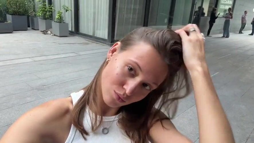 Windy selfie moment in Tbilisi