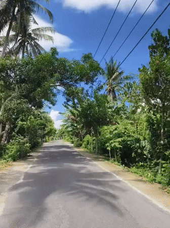 Road journey recorded in Batutulis, Indonesia under clear skies