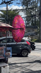 Early morning street scenes documented in Choeng Thale, Thailand
