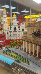 Shopper documents Lego Moscow models, candy displays in Khimki store