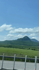Scenic mountain landscape captured near Russian highway