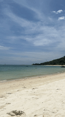 Morning beach activity documented at Baan Chaloklum, Thailand