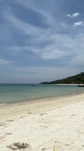 Morning beach activity documented at Baan Chaloklum, Thailand
