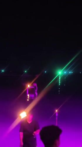 Fire performers and beach crowds light up a Ko Samui night