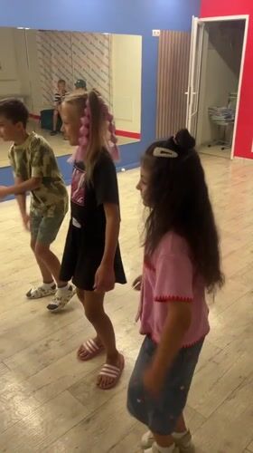 Kids' dance class in session at a Sochi studio