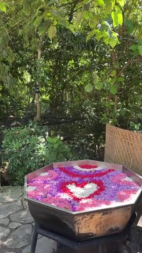 Early morning spa resort activities documented in Kediri, Indonesia