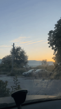 Early morning sunrise documented across Sevlievo, Bulgaria