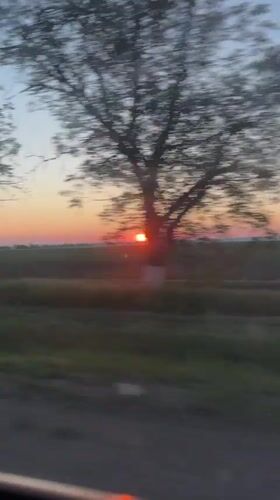 Sunset observed over field in Slobozia, Moldova