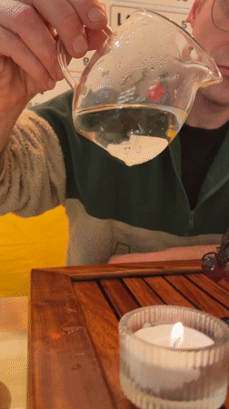 Tea ceremony performed in Belgrade with traditional brewing implements