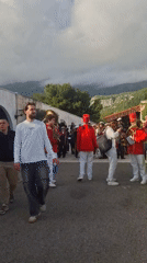 Marching bands prepare for performances in Budva, Montenegro