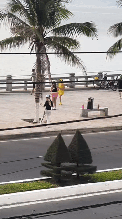 Evening scenes along Nha Trang's beachfront promenade