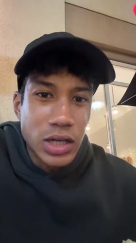 Person films burrito meal at Burbank restaurant early morning
