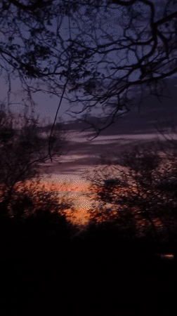 Vibrant sunset observed in Juan Griego, Venezuela