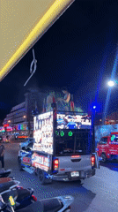 Nighttime tourist district activity documented in Patong, Thailand