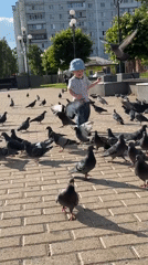 Woman documents afternoon outing with child in Chaikovsky, Russia