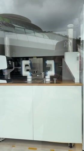 Robotic bartender operates in automated beverage kiosk in China