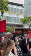 May Day protest march draws crowds in Barcelona streets