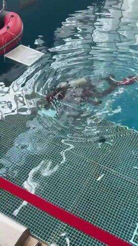 Scuba training session conducted at Vladivostok maritime university