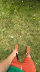 Golf practice and sleeping cat observed in Coquitlam