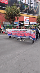 Education-related march fills La Paz streets with Venezuelan banner