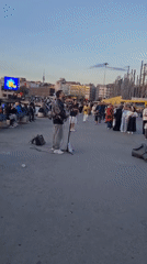 Evening street life unfolds in Istanbul's Kadıköy district