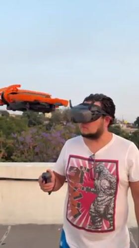 Drone operation and digital entertainment spotted in Cuernavaca
